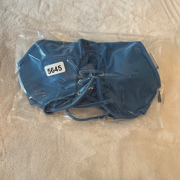 New! B Fyne Milan Bikini Top Blue 45645 - Picture 12 of 12